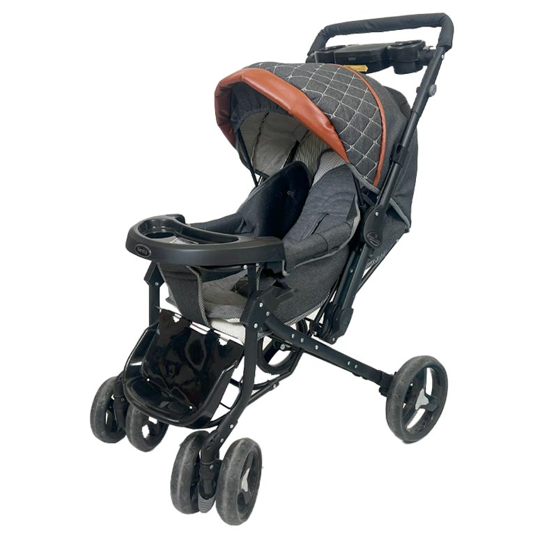 ست کالسکه بنیتا پارچه بلیکا لبه چرم